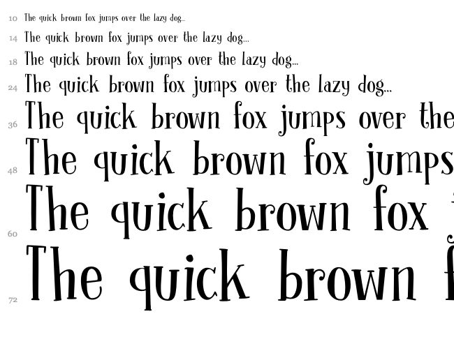 DK Clochard font waterfall